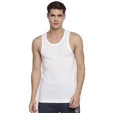 Deals, Discounts & Offers on Men - Macroman M-Series Men's Exuber Fine Vest Round Neck Regular Fit Solid (M70RN_White_95)