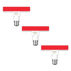 Deals, Discounts & Offers on  - PHILIPS T-Bulb Rangoli B22 5-Watt LED Bulb (Red) - Pack of 3