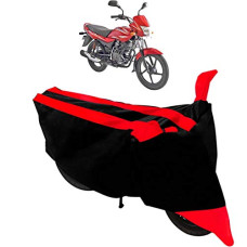 Deals, Discounts & Offers on Accessories - AutokraftZ Red & Black Polyester Two Wheeler Cover_86