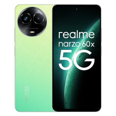 Deals, Discounts & Offers on Electronics - [Use Amazon Pay ICICI Card] realme narzo 60X 5G (Stellar Green,6GB,128GB Storage) Up to 2TB External Memory | 50 MP AI Primary Camera | Segments only 33W Supervooc Charge