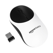 Deals, Discounts & Offers on  - amazon basics Wireless Mouse | 2.4 Ghz with USB Nano Receiver | 1000 DPI Optical Tracking | Compatible with PC & Laptop (White & Black)