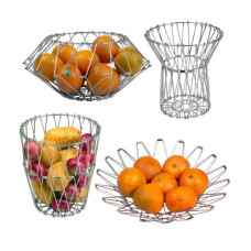 Deals, Discounts & Offers on  - Suzec Stainless Steel Multipurpose Folding Fruit Bowl and Vegetable Basket