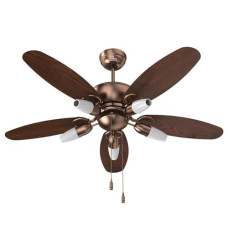 Deals, Discounts & Offers on  - Polycab Superia Lite SP02 3 Star BLDC 1200 mm Designer Ceiling Fan with Clip-On Underlights and Remote (Antique Copper Rosewood)