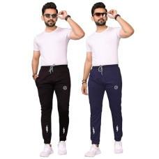 Deals, Discounts & Offers on Men - Men's Comfortable Casual Regular Fit Printed Track-Pants (Pack of 2) P2_MD_TP219_TP220