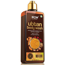 Deals, Discounts & Offers on  - Wow Skin Science Ubtan Body Wash For Tan Removal And Glowing Skin - With Chickpea Flour, Almond, Safron & Turmeric Extract - 250 Ml