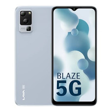 Deals, Discounts & Offers on Electronics - Lava Blaze 5G (Glass Blue, 4GB RAM, UFS 2.2 128GB Storage) | 5G Ready | 50MP AI Triple Camera | Upto 7GB Expandable RAM | Charger Included | Clean Android (No Bloatware)