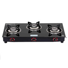 Deals, Discounts & Offers on  - Cello Gem Premium 3 Burner Open Gas Cooktop,Better Heat Distribution,Toughened Glass,Heavy Duty Burners,Isi Certified,Slick Control Knobs,Precise Flame Control,1 Year Manufacturer'S Warranty,Black