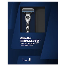 Deals, Discounts & Offers on Health & Personal Care - Gillette Mach3 Limited Edition Premium Gift Pack | 1 Gillette Mach3 Manual Razor, 1 Gillette Mach3 Cartridge, 1 Travel Case