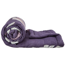 Deals, Discounts & Offers on  - Amazon Brand - Solimo Polyester Double Comforter - Purple Garden | Fade Resistant (Purple)