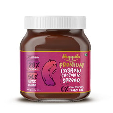 Deals, Discounts & Offers on  - Happilo Premium Chocolate Cashew Spread 200g, Low Carb Chocolate Dessert Spread, Smooth & Delicious