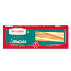 Deals, Discounts & Offers on  - Sorrentina Fettuccine Pasta 500g I 100% Durum Wheat | No Maida | Authentic Fettuccine I Source of Protein I Source of Fibre | Cholesterol & Transfat Free | Source of Iron I Vegetarian I Recommended by Chefs | Serves 5