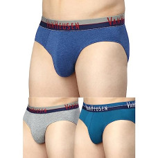 Deals, Discounts & Offers on Men - Van Heusen Men Briefs - Cotton Spandex - Pack of 3 - Anti Bacterial, Colour Fresh, Moisture Wicking