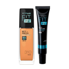 Deals, Discounts & Offers on Beauty Care - Maybelline New York 16 HR Matte Base Duo, Prep + Blend Makeup Combo, Fit Me Foundation 310 (30ml)+ Fit Me Matte + Poreless Primer (30ml)