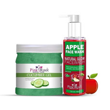 Deals, Discounts & Offers on Beauty Care - Pink Root Apple Oil Balancing Face Wash 100ml with Cucumber Gel Enriched with natural Cucumber extract 500gm