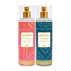 Deals, Discounts & Offers on  - Global Desi Rhythmic Soul & Star Gazer Pack of 2 Body Mist 200ML each Long Lasting Scent Spray Gift For Women Perfume Crafted by Ajmal