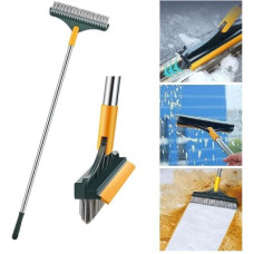 Deals, Discounts & Offers on  - WAZZL 2 in 1 Floor Cleaning Scrubber Brush with Wiper Plastic Wet and Dry Brush(Multicolor)