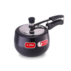 Deals, Discounts & Offers on Cookware - Wonderchef Taurus Hard Anodized Inner Lid Pressure Cooker 3 litres | Soft Touch Handles