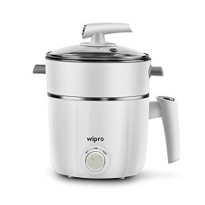 Deals, Discounts & Offers on  - Wipro Vesta 1.2 l Outer Lid Multicooker Kettle | Concurrent Cooking |Cool Touch body | Dual Temperature Control |Triple Protection |SS 304 Rust free (White, 600 Watt, Plastic)