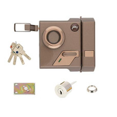 Deals, Discounts & Offers on  - Godrej Altrix EXS+ Technology 1CK Bronze Milano Rim Lock for Main Door, Suitable