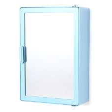 Deals, Discounts & Offers on Furniture - Zahab Plastic Bathroom Cabinet Blue Single Door Glossy Finish 25 x 10 x 35 cm