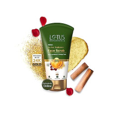 Deals, Discounts & Offers on Beauty Care - Lotus Botanicals Ubtan De-Tan Radiance Face Scrub | Infused with 24K Gold | For Gentle Exfoliation, Unclogs Pores, Glowing & Rejuvenated Skin, Anti-Tan | No Silicon, No Sulphates, Non-Comedogenic, No Preservatives | 100g