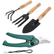 Deals, Discounts & Offers on Gardening Tools - AGT Garden Tool Set Big Trowel, Hand Fork, Hand Rake & Pruner/Cutter