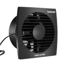 Deals, Discounts & Offers on  - Hindware Zorio Ax Neo 100mm Exhaust Fan with Low Noise, Powerful Air Suction and High Speed, For Kitchen or Bathroom With Overload Protection For Odourless, Clean and Fresh Air (Black)