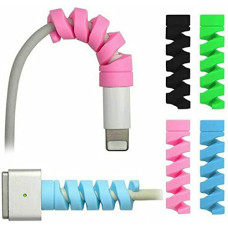 Deals, Discounts & Offers on  - STRIFF 10 Pieces Highly Flexible Silicone Cable Protectors, Charger Cable Protector, Charger Protector, Wire Protector, Cable Protector, Charging Cable Protector (Multicolor)