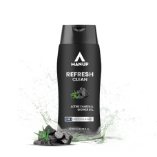 Deals, Discounts & Offers on  - Man-Up Refresh Clean Active Charcoal Shower Gel For Deep Pore Cleaning 3 IN 1 Body, Face & Hair, Removes Dirt, Acne Control, Dark Spot & Oil Control, Anti-Pollution Shower Gel