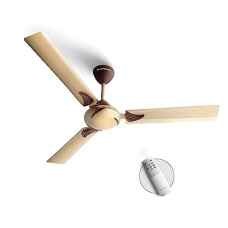Deals, Discounts & Offers on  - Longway Creta P1 1200mm / 48 inch | Remote Oprated | 3 Blade Anti-Dust Decorative | Energy Saving | Ceiling Fan 2 Year Warranty (Golden, Pack of 1)