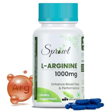 Deals, Discounts & Offers on  - Sprowt L-Arginine 1000mg Supplement | Boost Nitric Oxide Levels | Pre Workout supplements