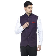 Deals, Discounts & Offers on Men - FAVOROSKI Men's Slim Fit Sleeveless Mandarin Collar Ethnic Bandhgala Waistcoat