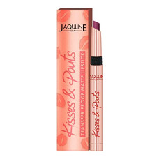 Deals, Discounts & Offers on Beauty Care - Jaquline USA Kisses & Pouts Transfer Proof,Smudge proof & Enriched with Vitamin E Matte Lipstick 1.4gm Butterfly Kiss 02