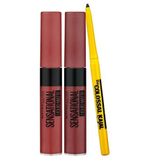 Deals, Discounts & Offers on Beauty Care - Maybelline New York Lipstick, with FREE Colossal Kajal, Sensational Liquid Matte Nude Nuance & Made Easy, 14.35g (Pack of 3 Products)