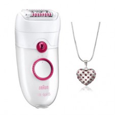 Deals, Discounts & Offers on Women - Braun Silk Epil 5 SE5329 Legs + Brush For Face with Free Designer Pendant Set with Swarovski Elements