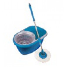 Deals, Discounts & Offers on Home Appliances - Flat 49% offer on Birde Spin With Bucket Blue Plastic Mop