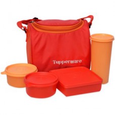 Deals, Discounts & Offers on Home Appliances - Wow deal on tupperware best 4 containers lunch box with bag