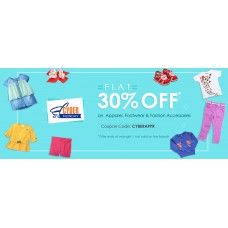 Deals, Discounts & Offers on Baby & Kids - Flat 30% OFF* on Apparel, Footwear & Fashion Accessories