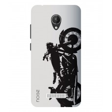 Deals, Discounts & Offers on Mobiles - Noise Vintage Bike Printed Cover For Micromax Canvas Spark Q380 in deals of the day