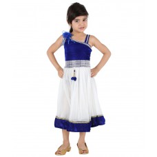 Deals, Discounts & Offers on Baby & Kids - Tiny Toon Blue Sleeveless Party Wear Dress offer in snapdeal