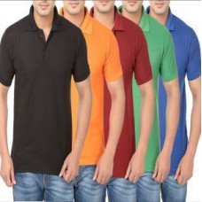 Deals, Discounts & Offers on Men Clothing - A Pack Of Five Lime Polo Tshirts