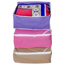 Deals, Discounts & Offers on Accessories - Ombags&more Multicolour Saree Cover