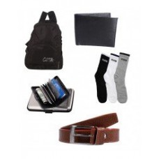 Deals, Discounts & Offers on Men - Combo Of Elligator Foldable Bag with belt,Wallet,CardHolder And Puma Socks