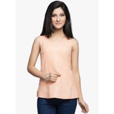 Deals, Discounts & Offers on Women Clothing - Fabindia Peach Embroidered Blouse