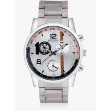 Deals, Discounts & Offers on Men - Exotica Fashion Silver Stainless Steel Analog Watch