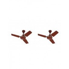Deals, Discounts & Offers on Home & Kitchen - Toofan 600Mm Ceiling Fan 24 Inches Brown Set Of 2