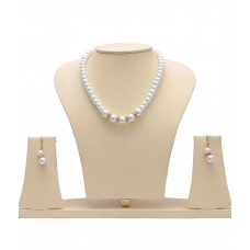 Deals, Discounts & Offers on Earings and Necklace - Manukunj Pearl Single Line Necklace Set