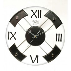 Deals, Discounts & Offers on Home Decor & Festive Needs - Safal Quartz Black & White MDF Wall Clock