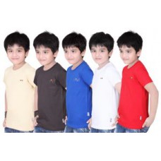Deals, Discounts & Offers on Kid's Clothing - Dongli Boys Colorful Tshirt - pack Of 5