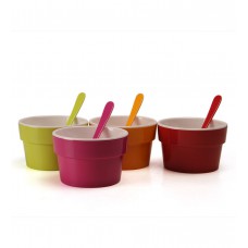 Deals, Discounts & Offers on Home Appliances - Ektra Spring Story Design Plastic 300 ML Bowl – Set of 8 at Flat 58% Off